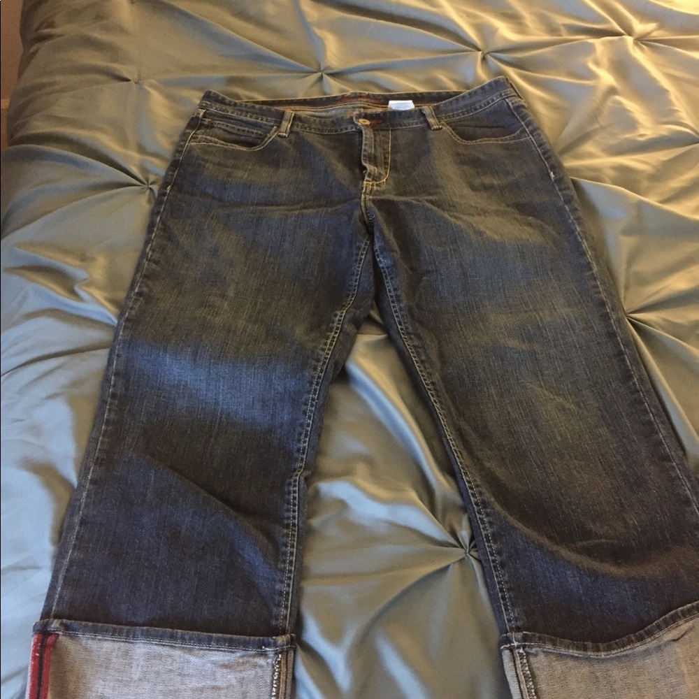 Eddie Bauer denim capris
